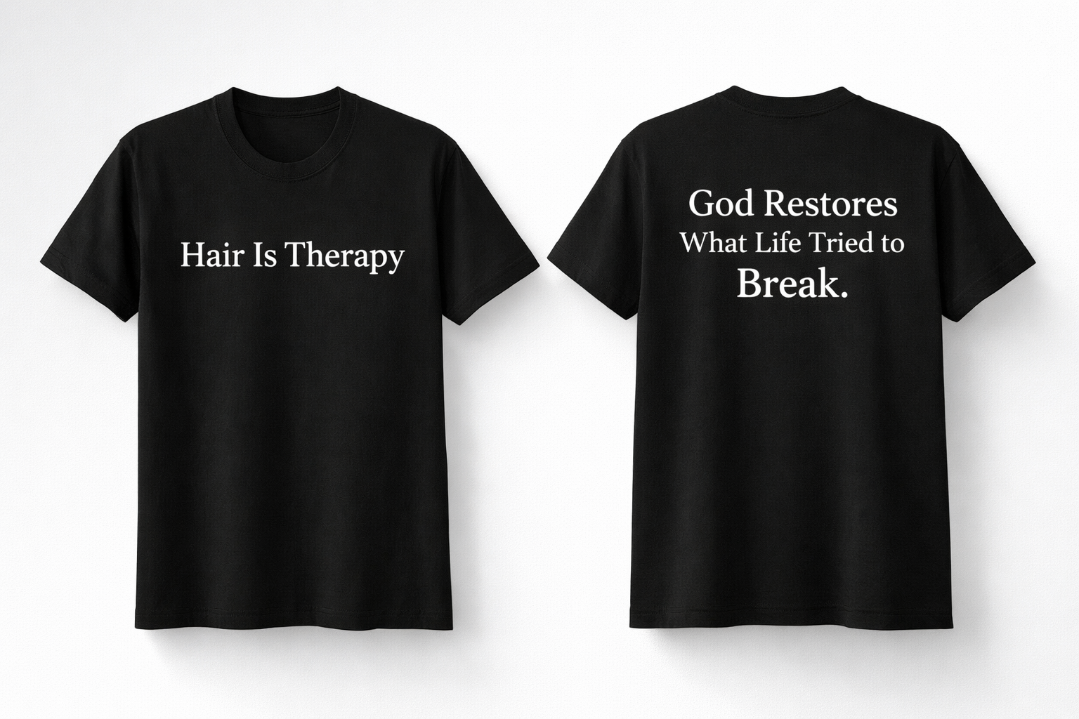 Hair Is Therapy – Signature Tee