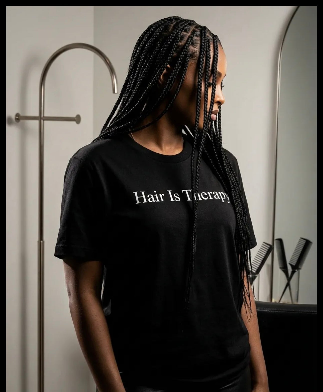 Hair Is Therapy – Signature Tee